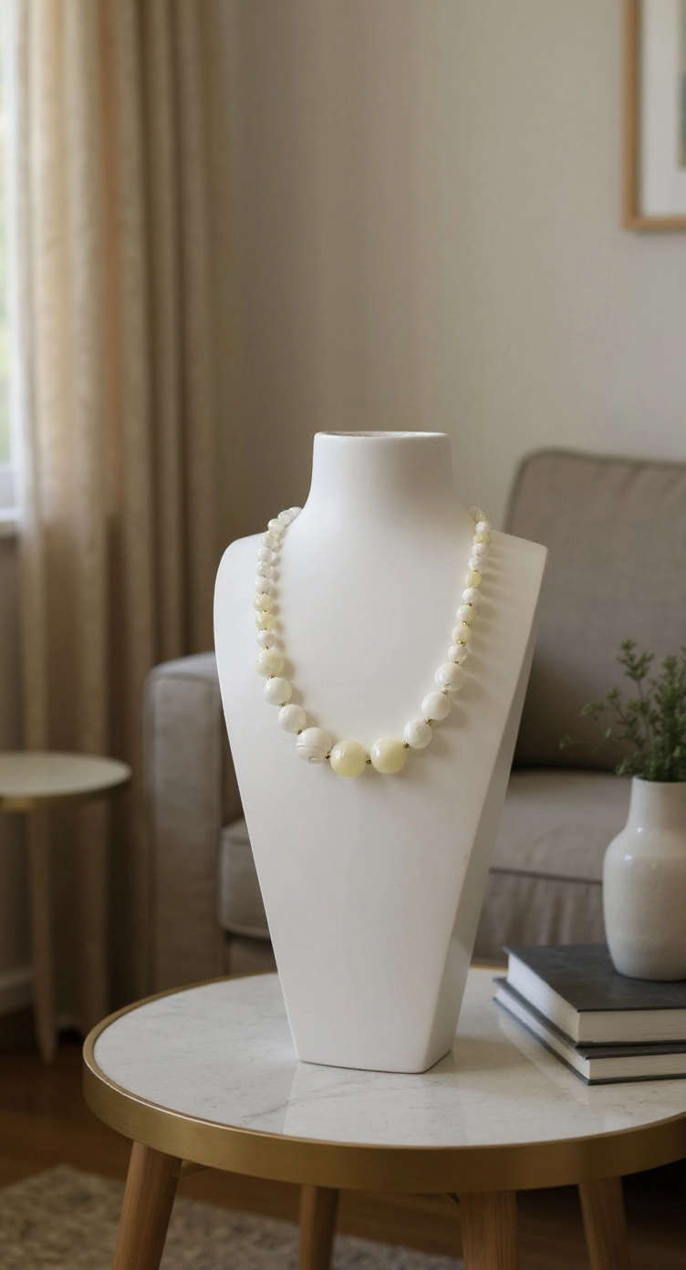 White mother-of-pearl necklace