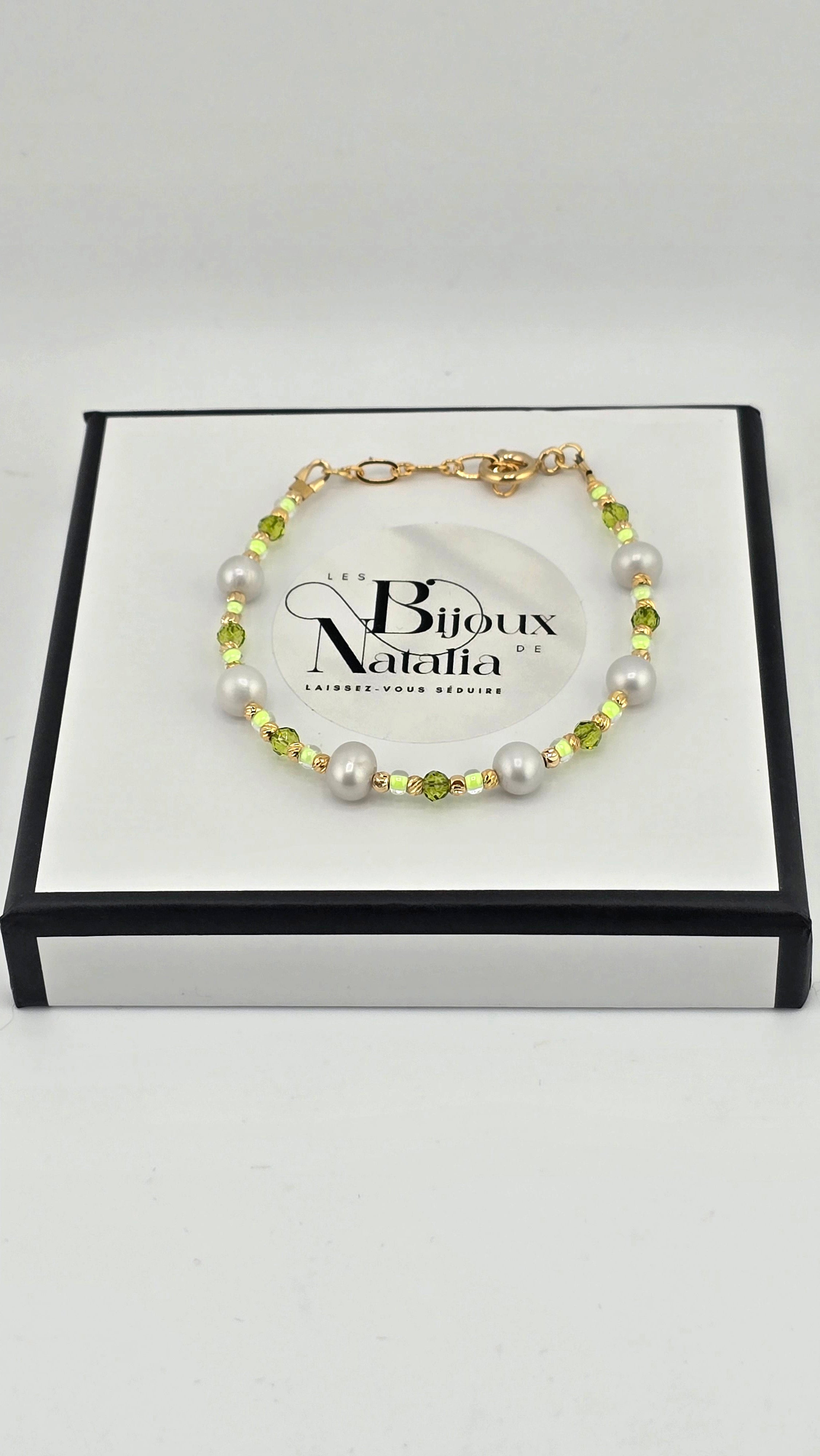 Bracelet en perles de culture