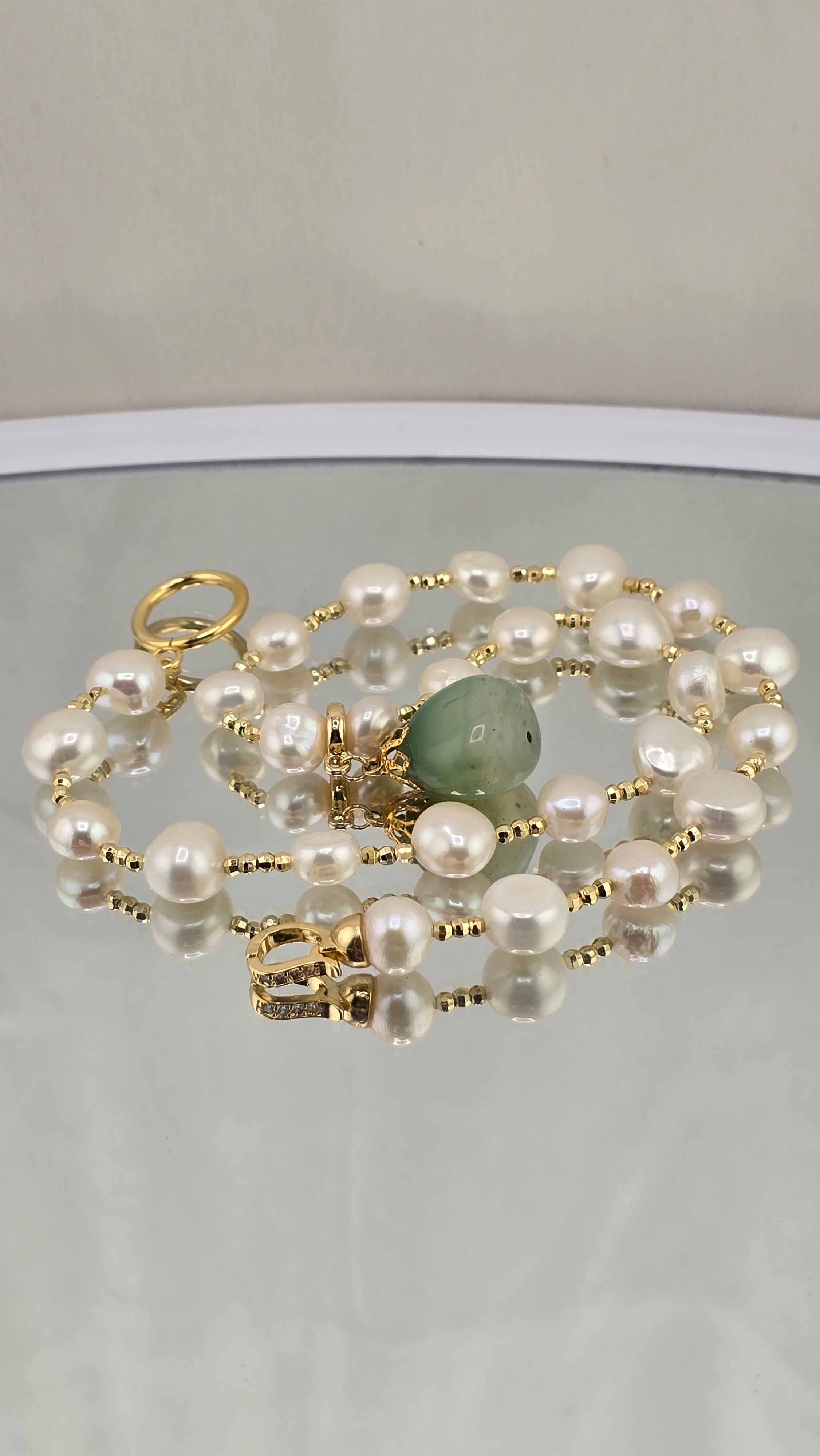 Collier d 'exception en perles de culture et perles en vermeil