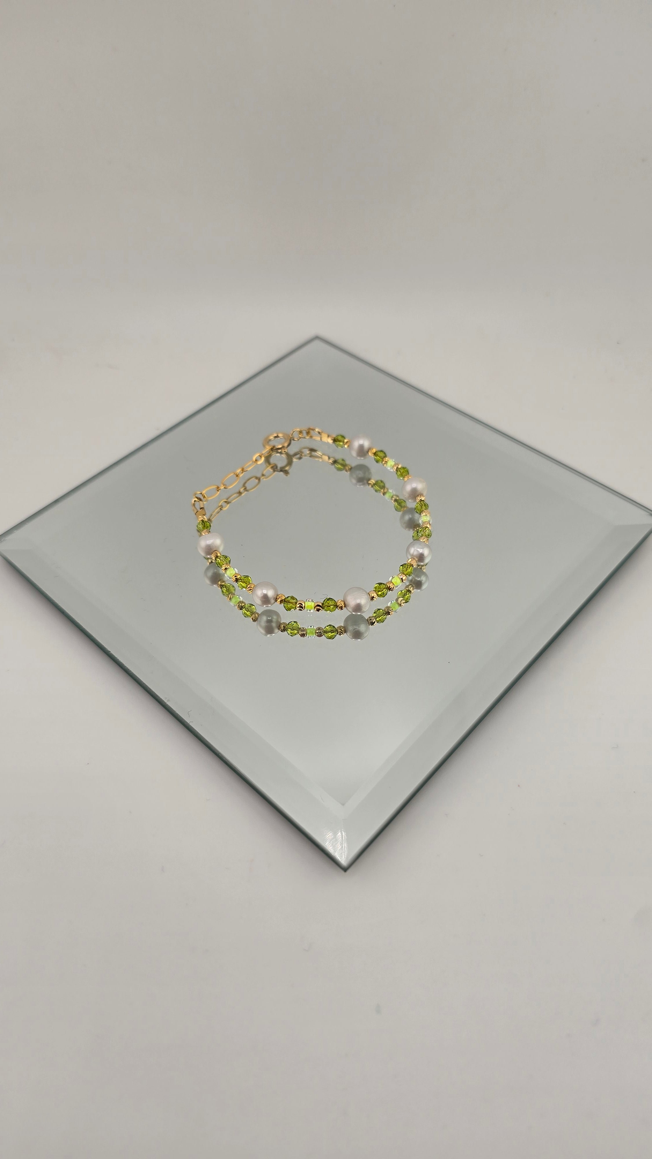 Bracelet en perles de culture et vermeil