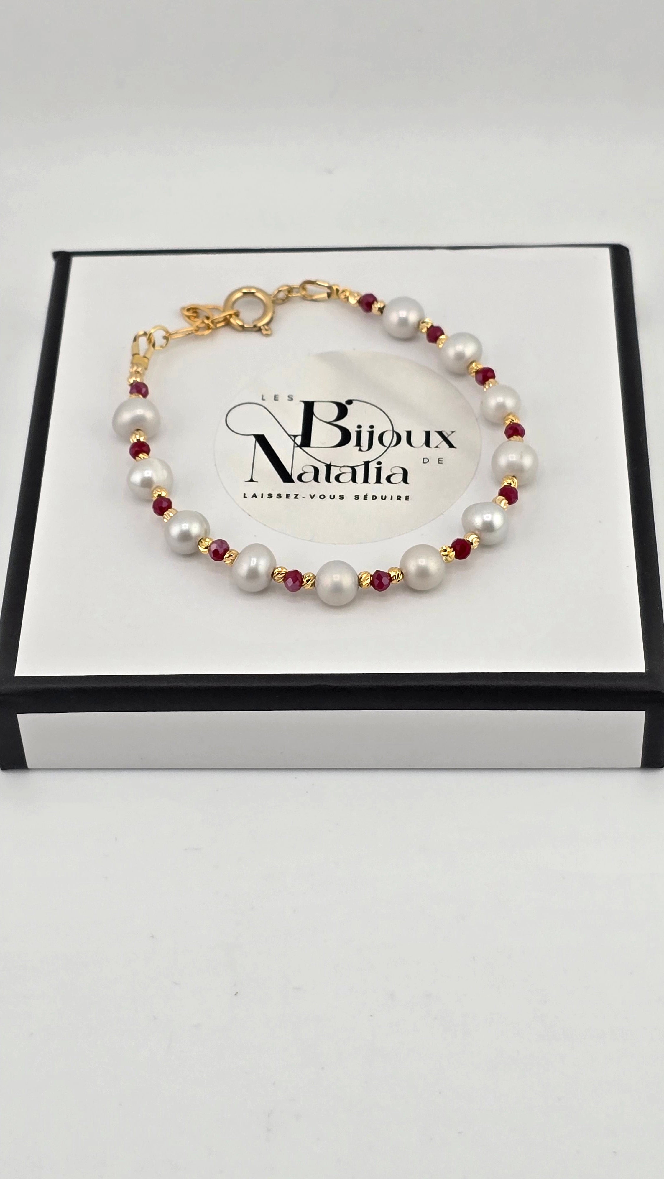 Bracelet perles de culture et vermeil