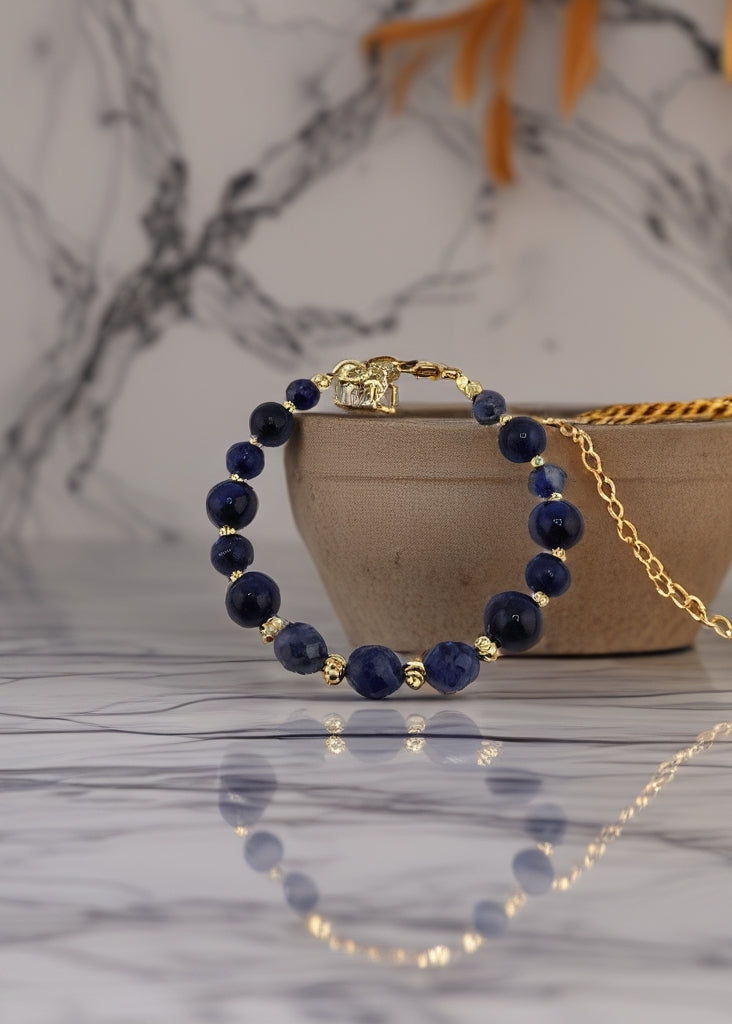 Bracelet en Lapis-Lazuli