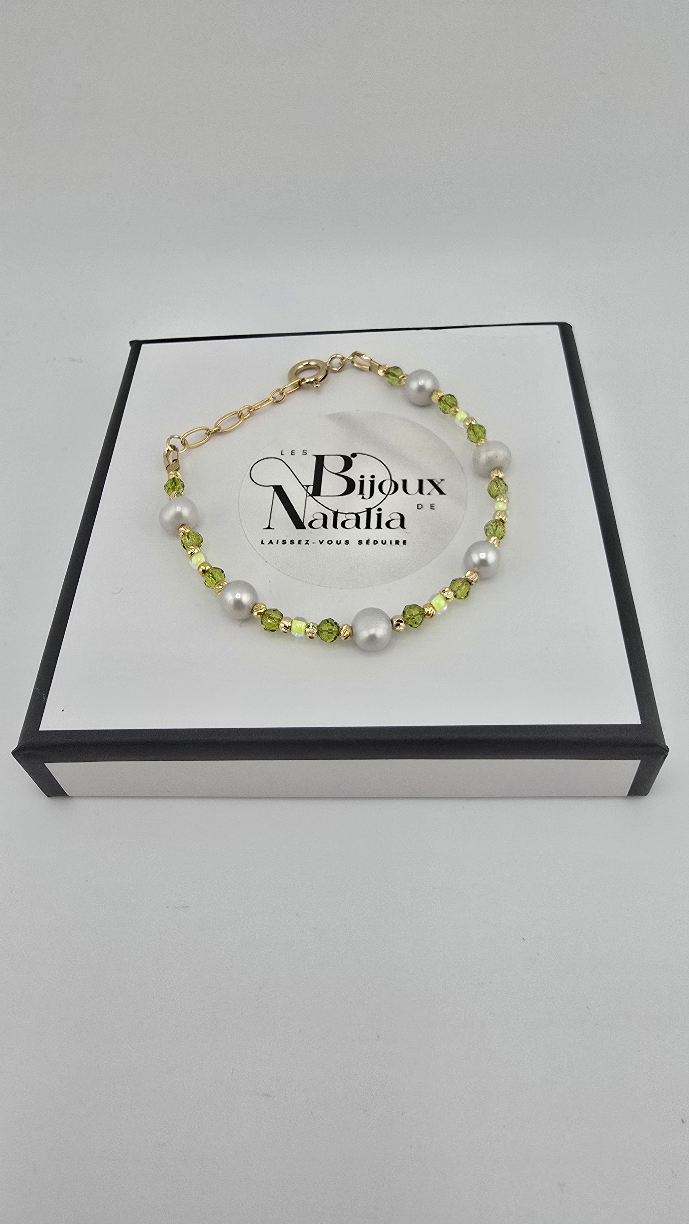 Bracelet en perles de culture et vermeil