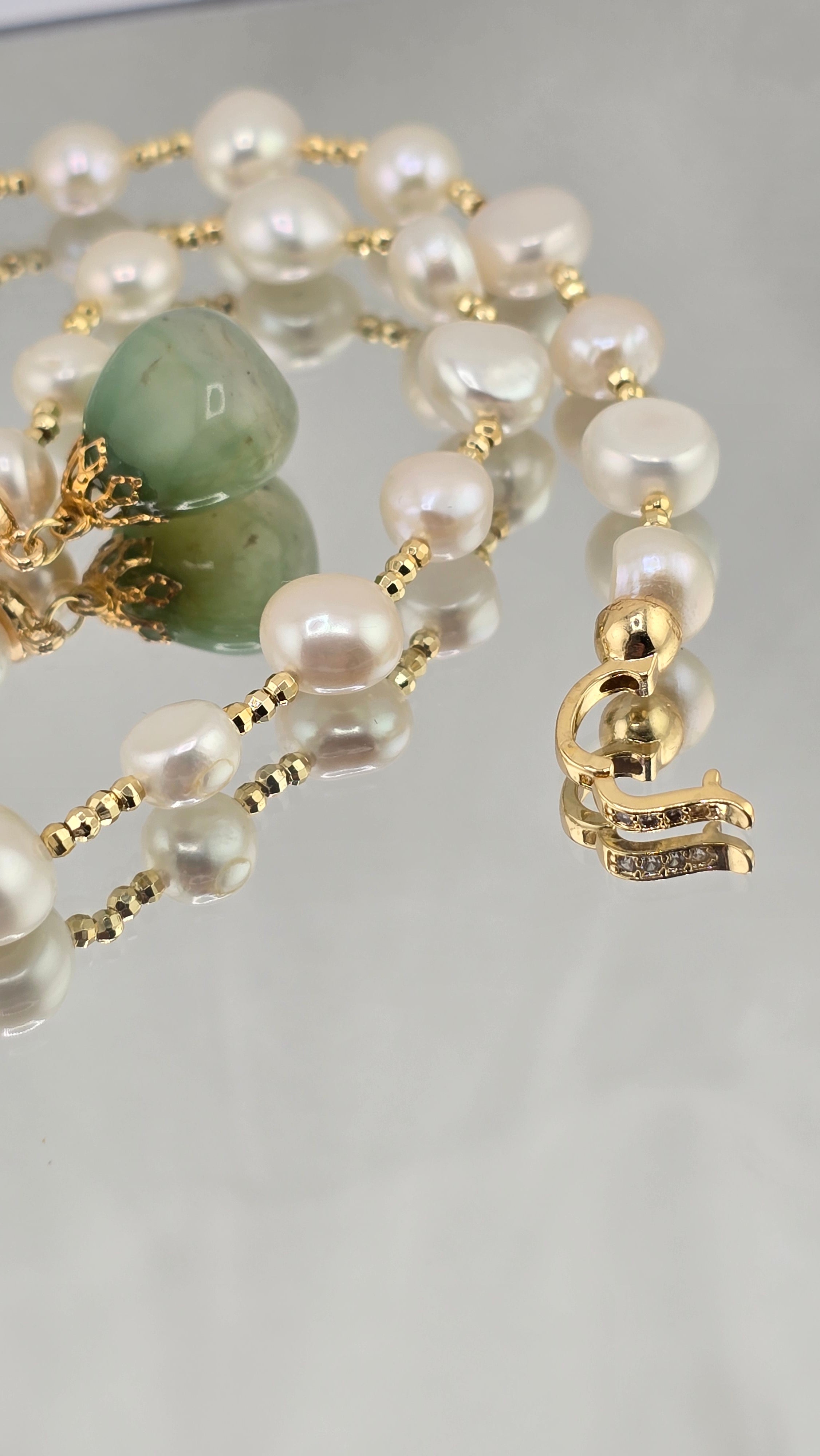 Collier d 'exception en perles de culture et perles en vermeil