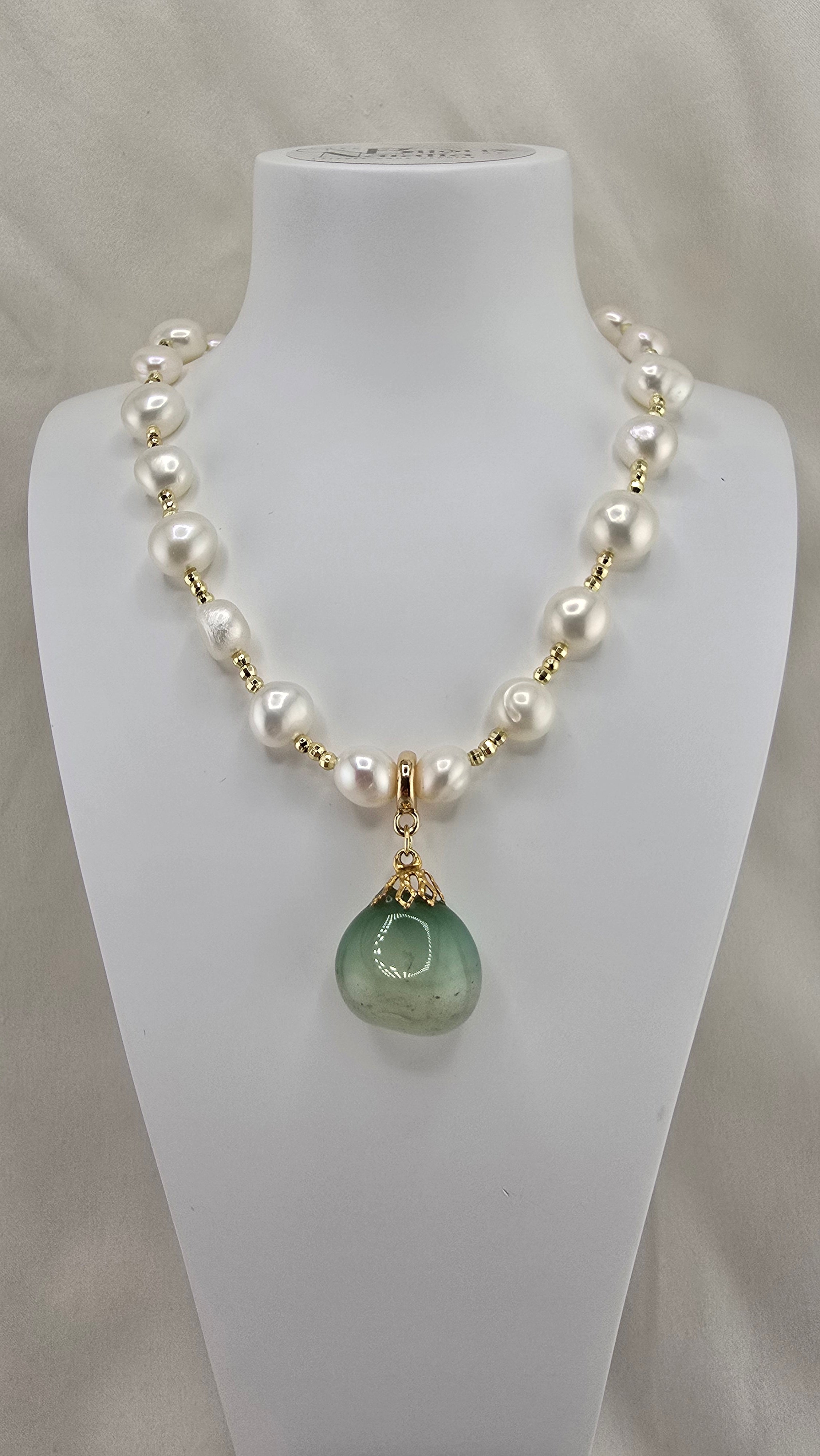 Collier d 'exception en perles de culture et perles en vermeil