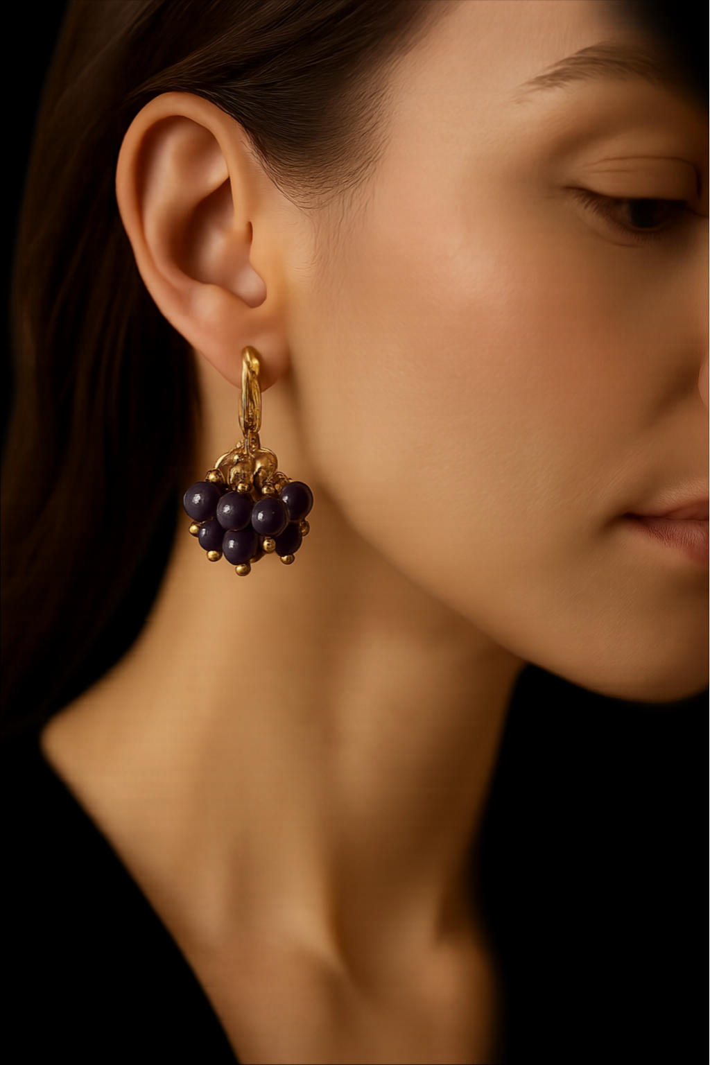 Boucles d’oreilles en vermeil et Améthyste