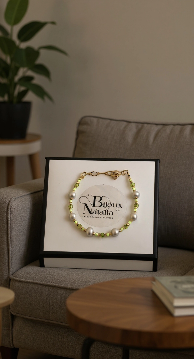 Bracelet en perles de culture