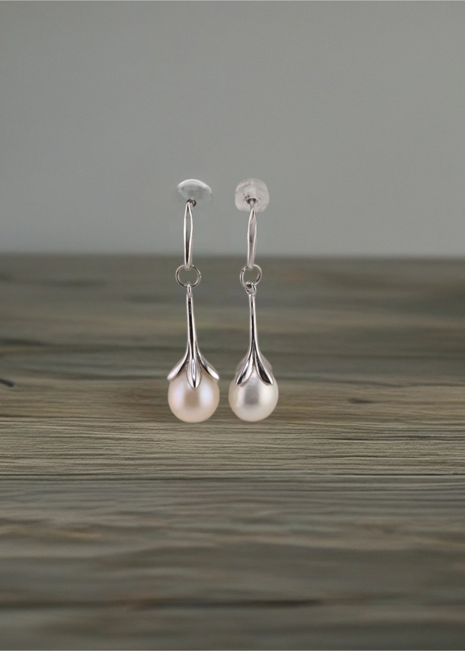 Boucles d ' oreilles en argent rhodié 925/1000