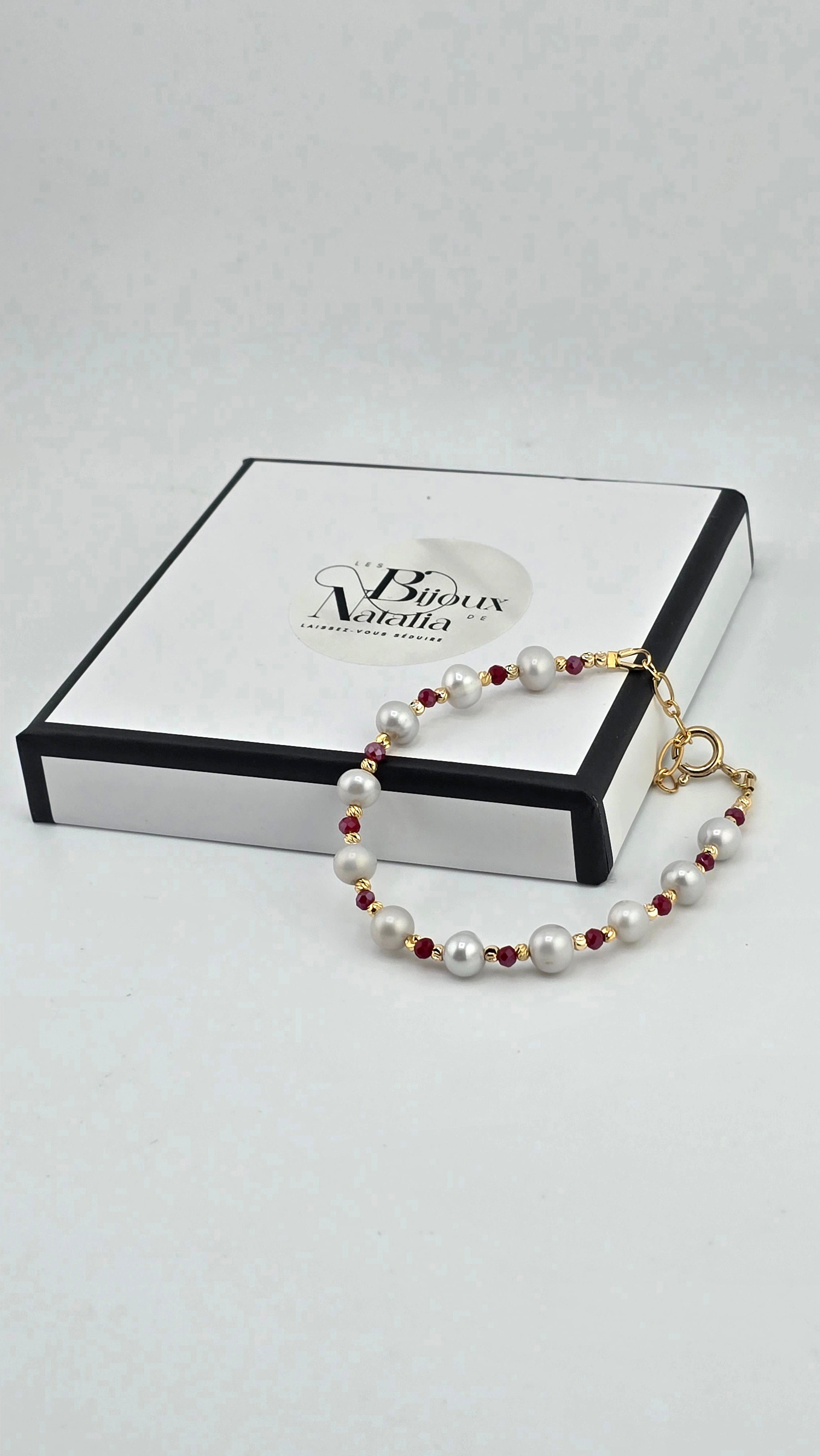 Bracelet perles de culture et vermeil