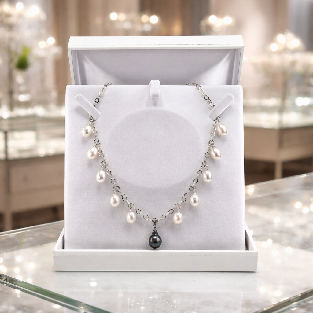 CLAIR OBSCUR : COLLIER AVEC PERLE DE TAHITI