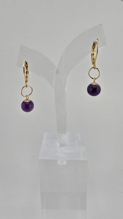 Boucles d'oreilles en Améthyste
