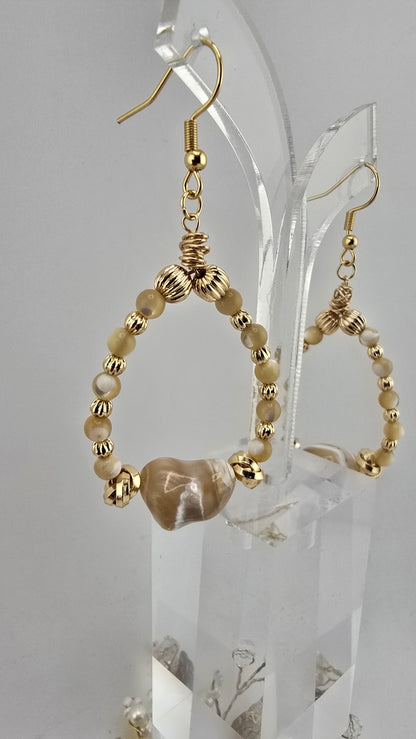 Boucles d'oreilles avec perles de Trocca