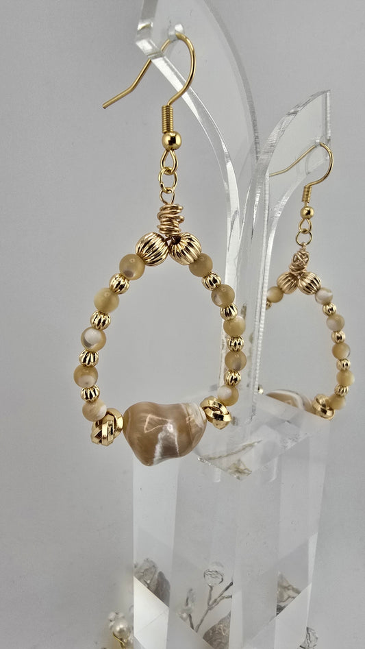 Boucles d'oreilles avec perles de Trocca