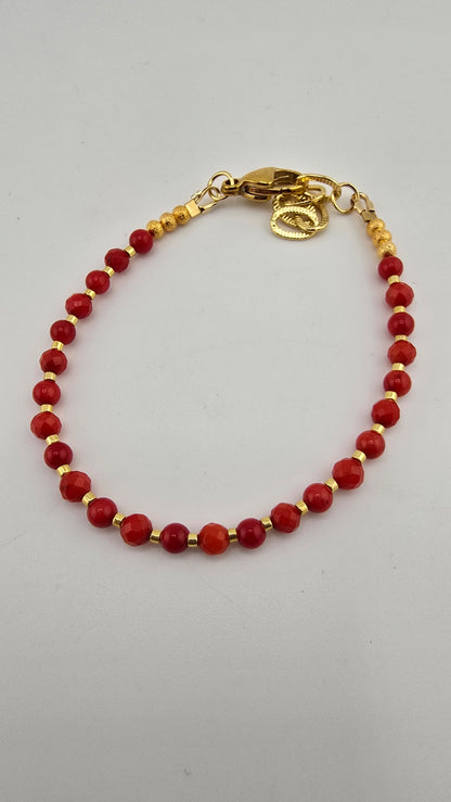 Bracelet en corail rouge