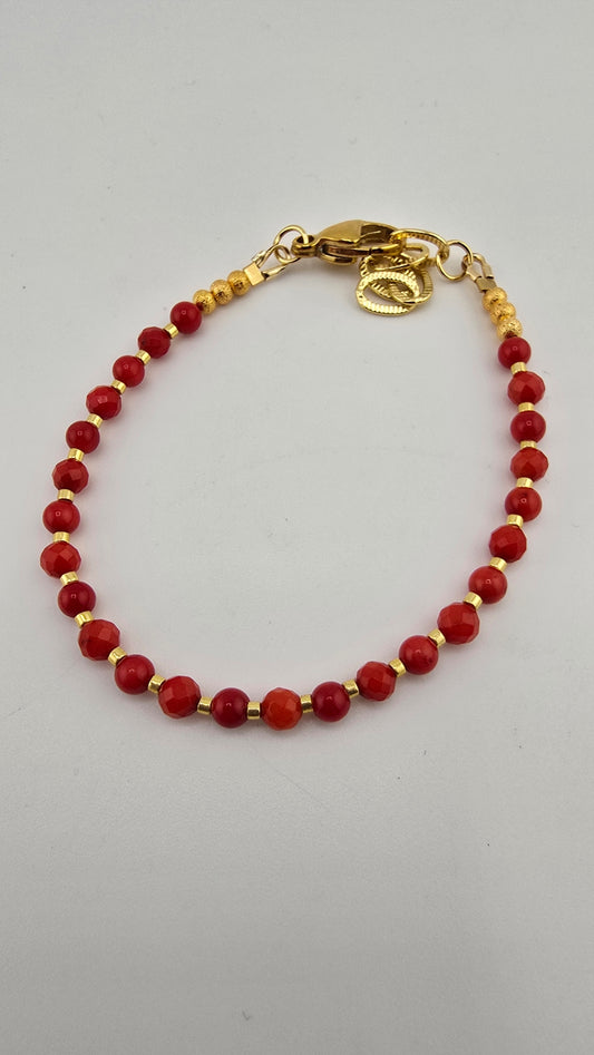 Bracelet en corail rouge