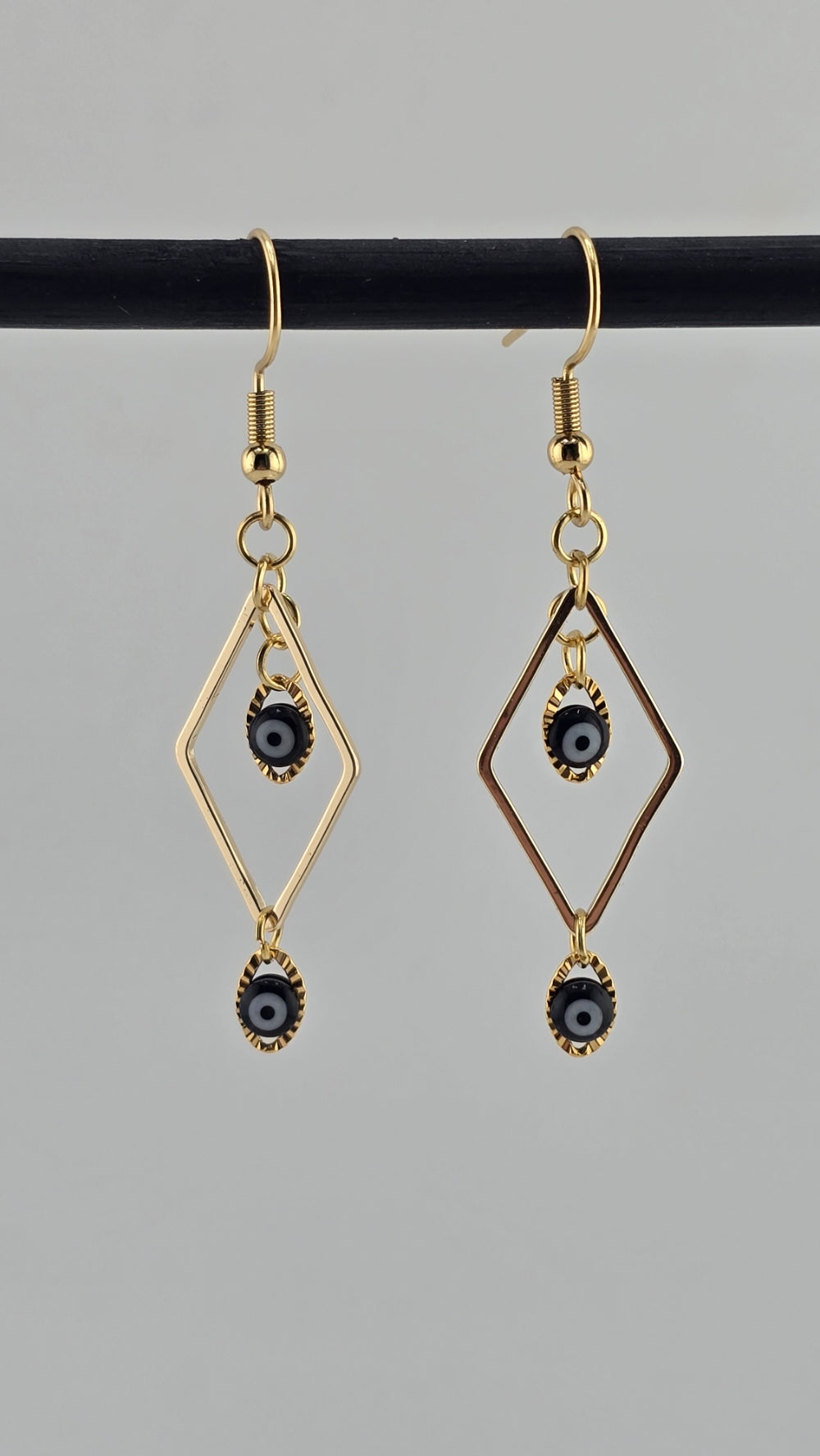 Boucles d'oreilles  en plaqué or 18 K