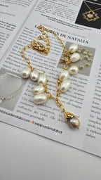 Majestueux collier chaine en perles de culture