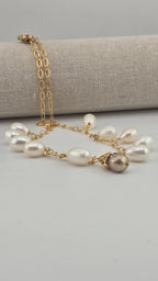 Majestueux collier chaine en perles de culture