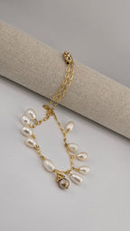 Majestueux collier chaine en perles de culture