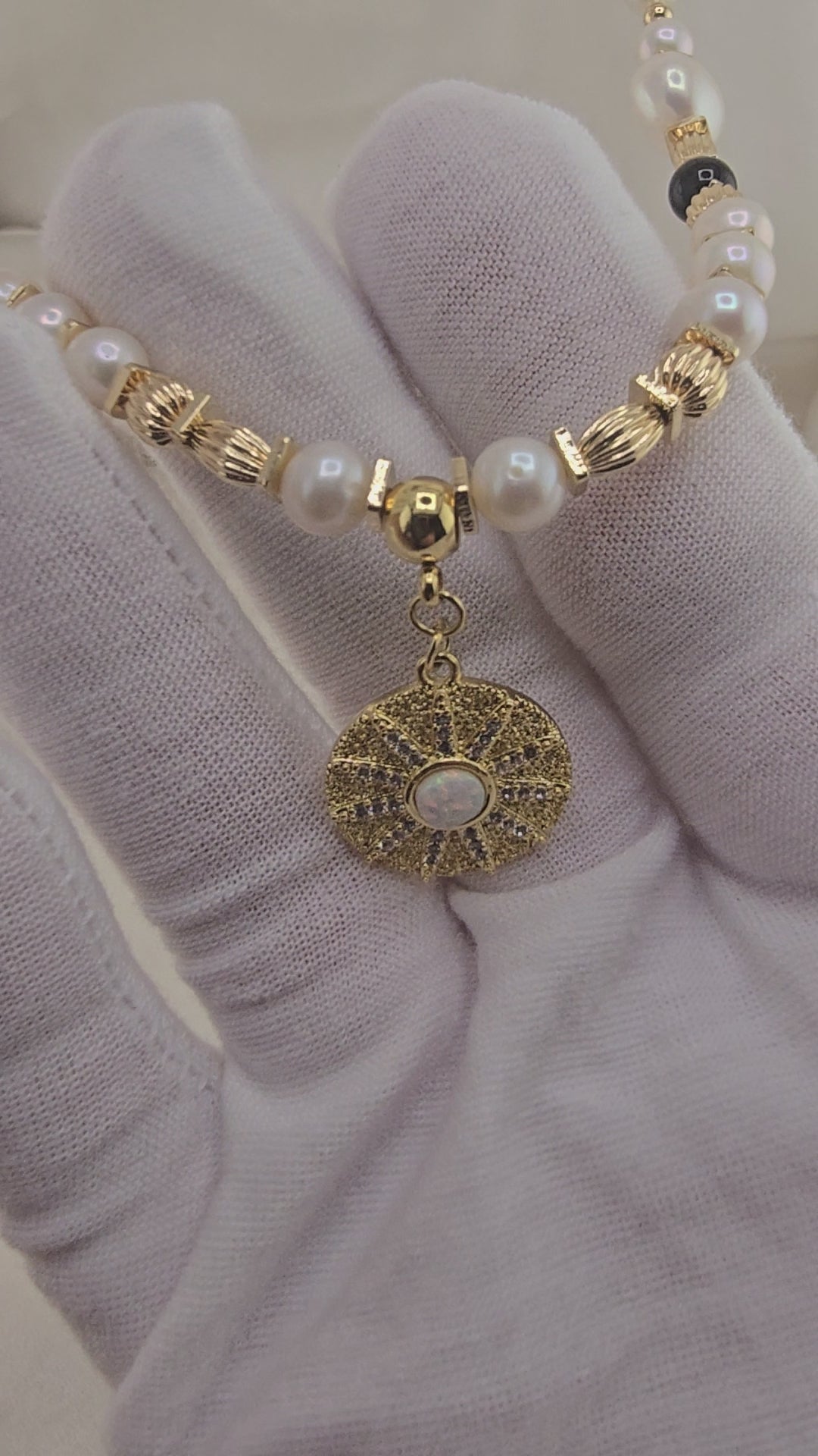 Collier en perles de culture