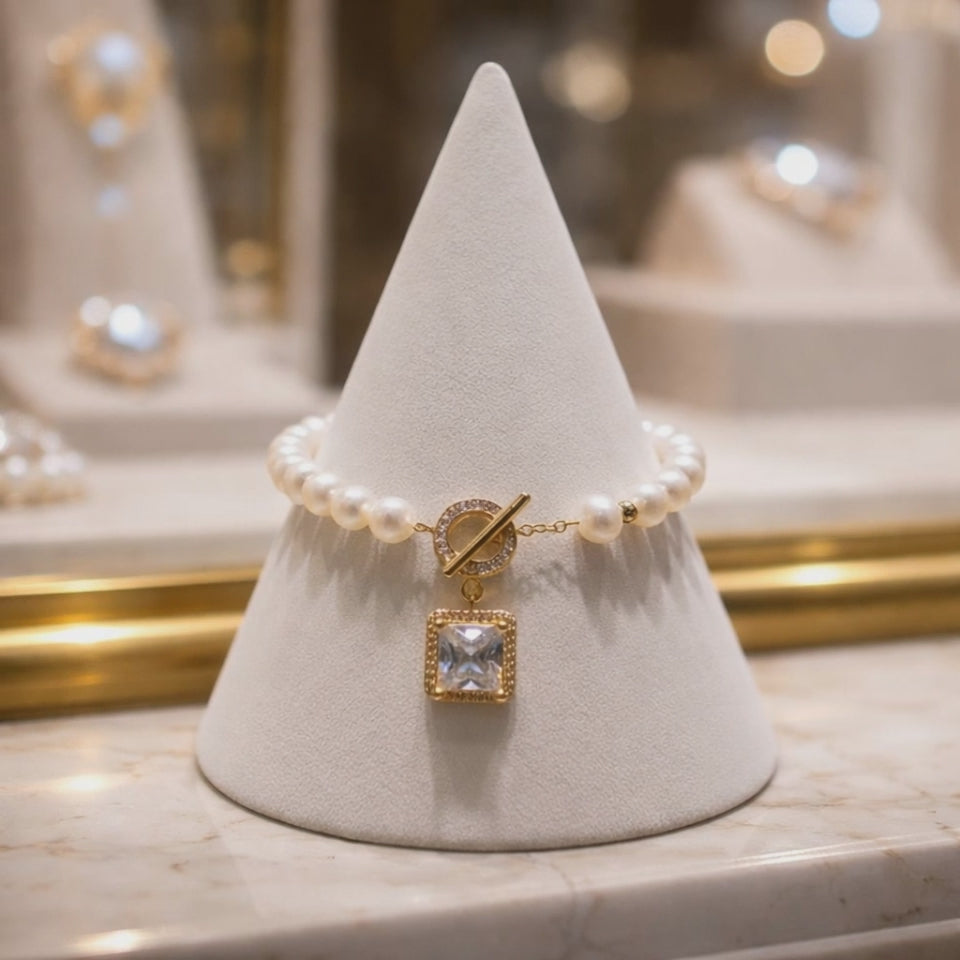 Bracelet  "Blanche Emotion"