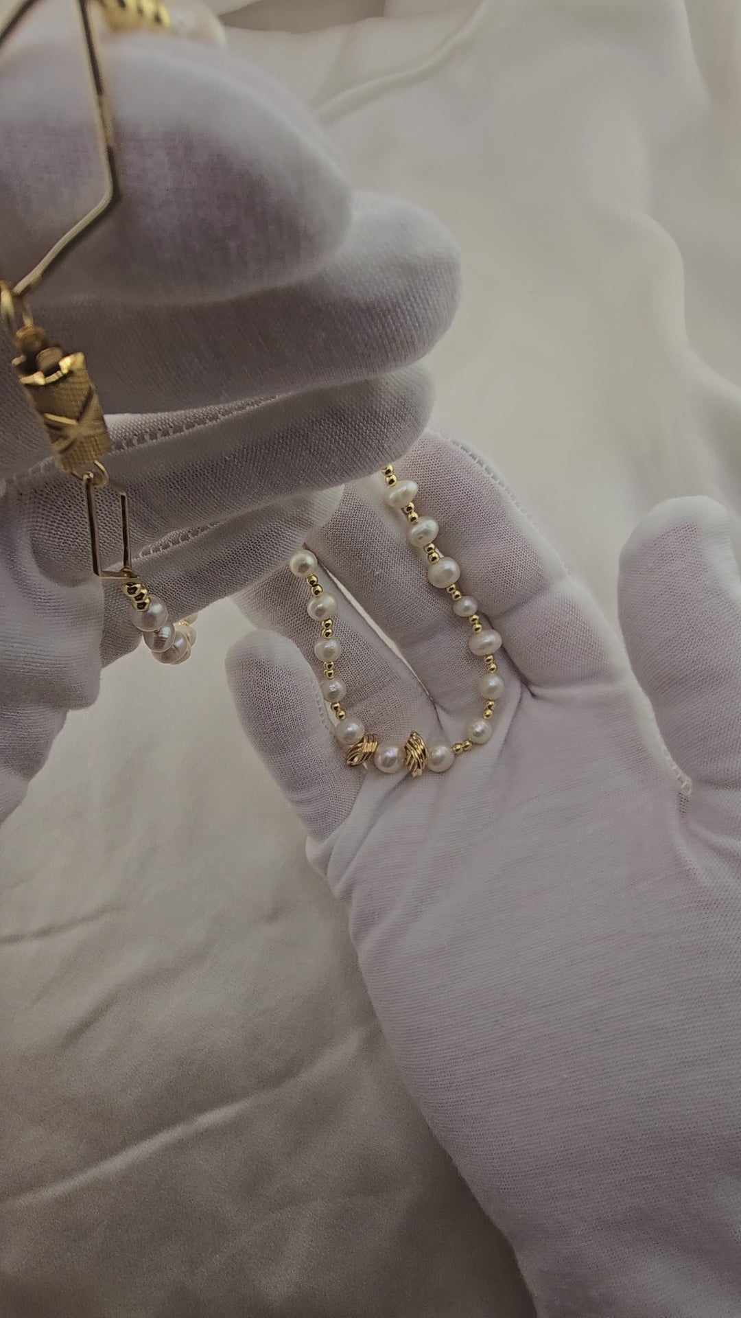 Collier en perles de culture blanches