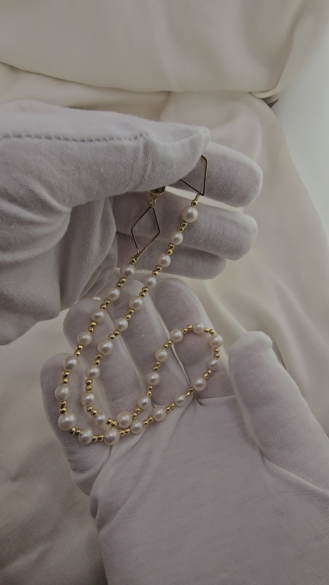 Collier en perles de culture et vermeil