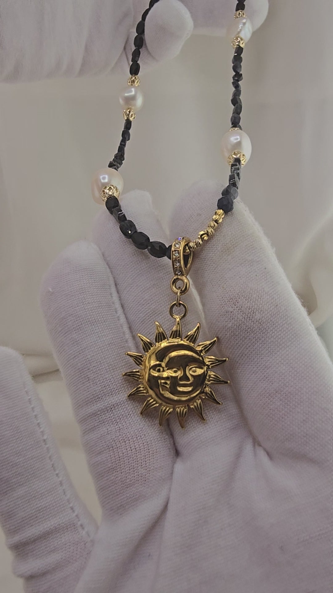 Collier en saphir plat biseauté