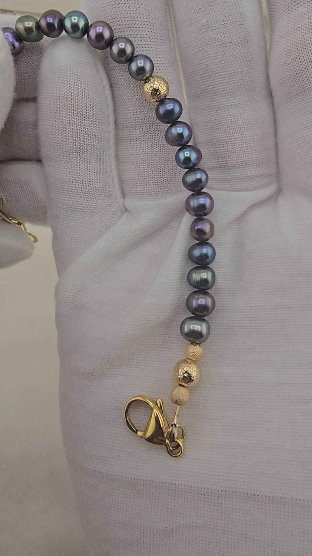 Bracelet en perles de culture