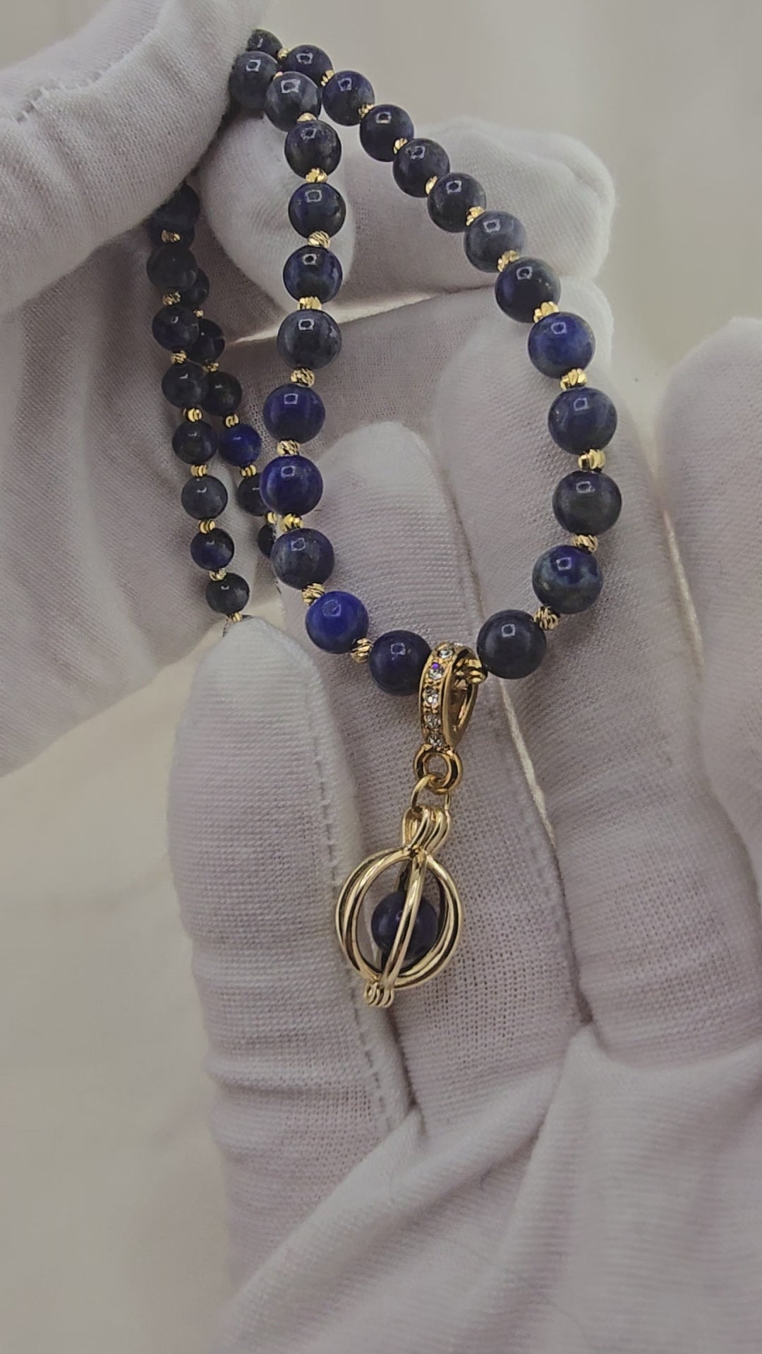 Collier en perles de Saphir