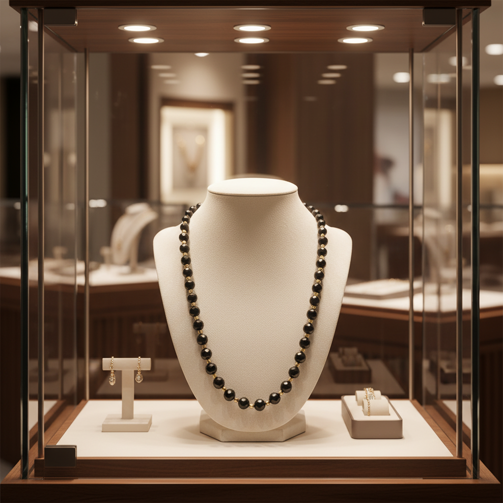 Collier en onyx noir