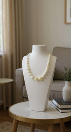 Collier en Nacre blanche