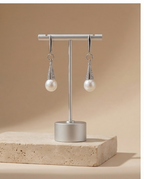Boucles d’oreilles en argent et perles de culture