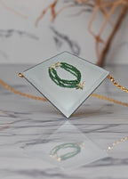 Bracelet en cristal vert