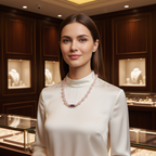 Collier en quartz rose