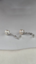 Boucles d ' oreilles en argent rhodié 925/1000