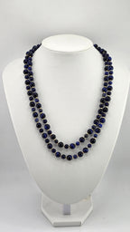 Collier double rangs en Lapis-lazuli et plaqué or