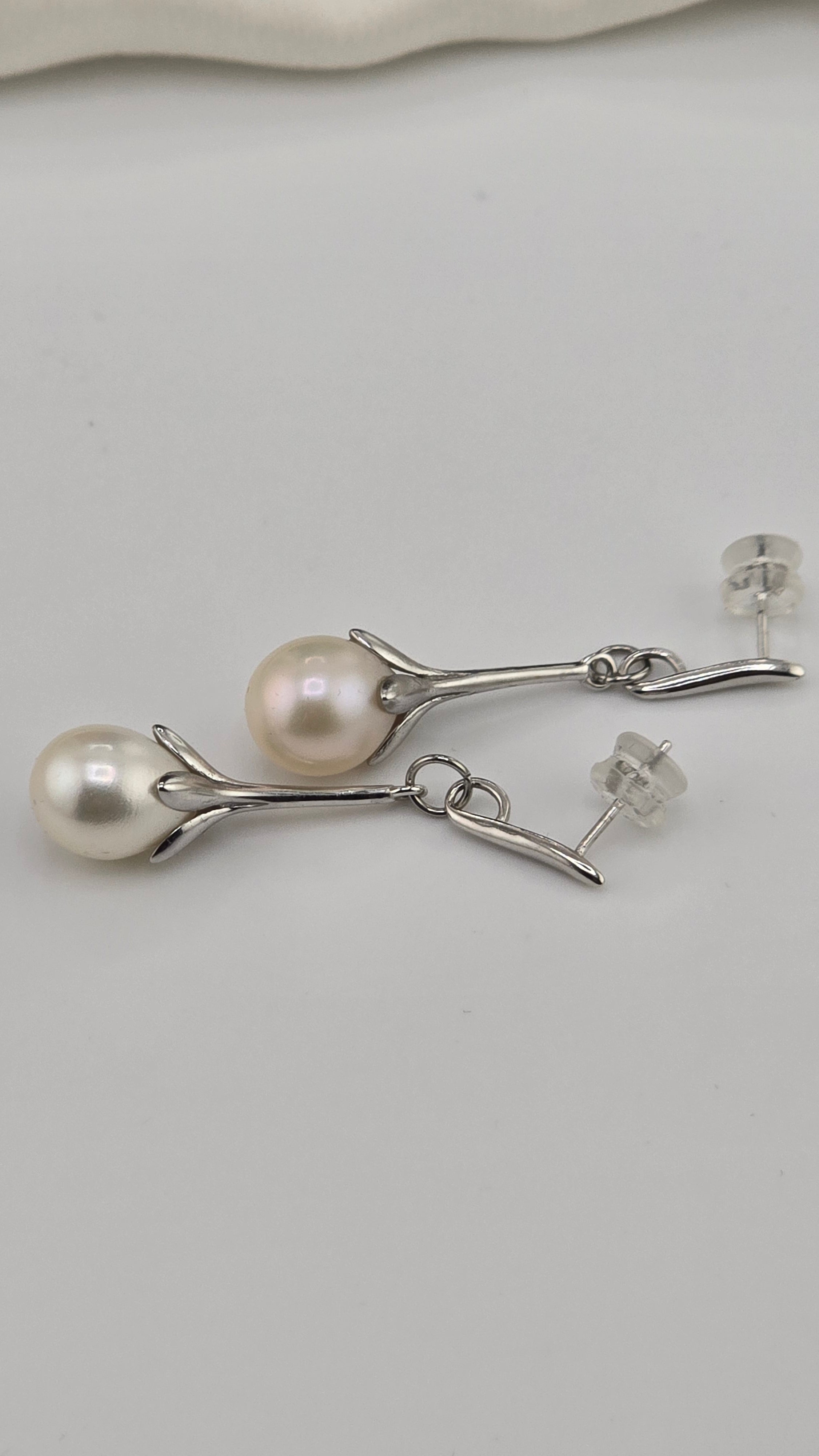 Boucles d ' oreilles en argent rhodié 925/1000