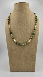 Collier en Jade et vermeil