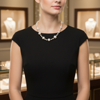 Collier en perles de culture et vermeil