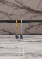 Boucles d’oreilles pendantes en plaqué or