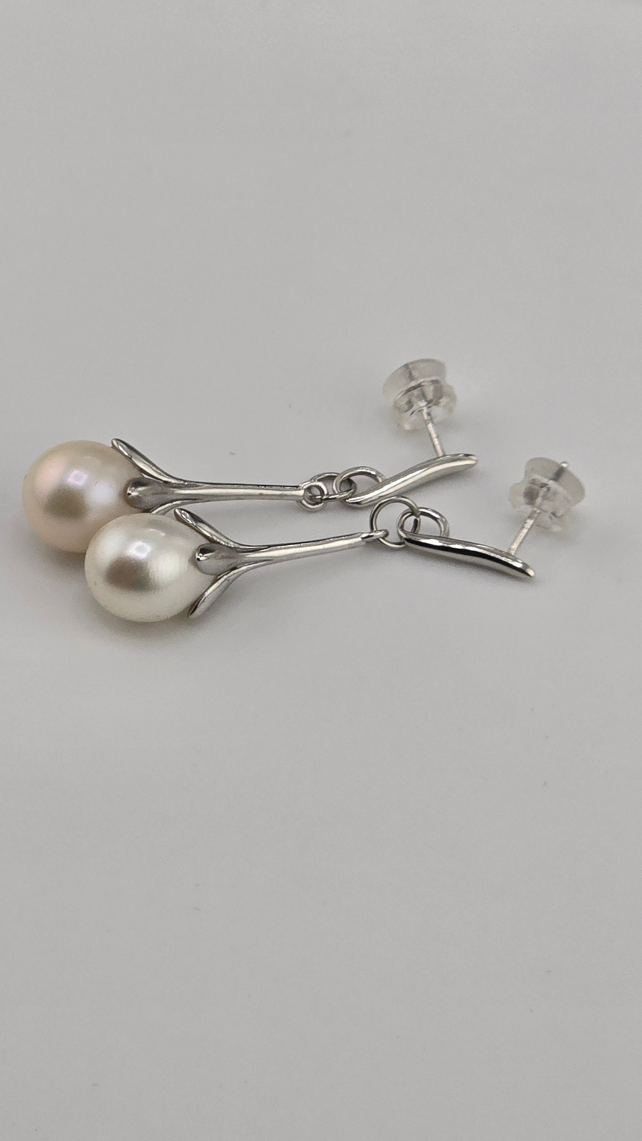 Boucles d ' oreilles en argent rhodié 925/1000