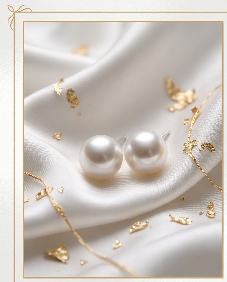 Boucles d’oreilles Perles de culture montées sur argent - Perles 9 10