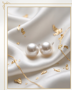 Boucles d’oreilles Perles de culture montées sur argent - Perles 9 10