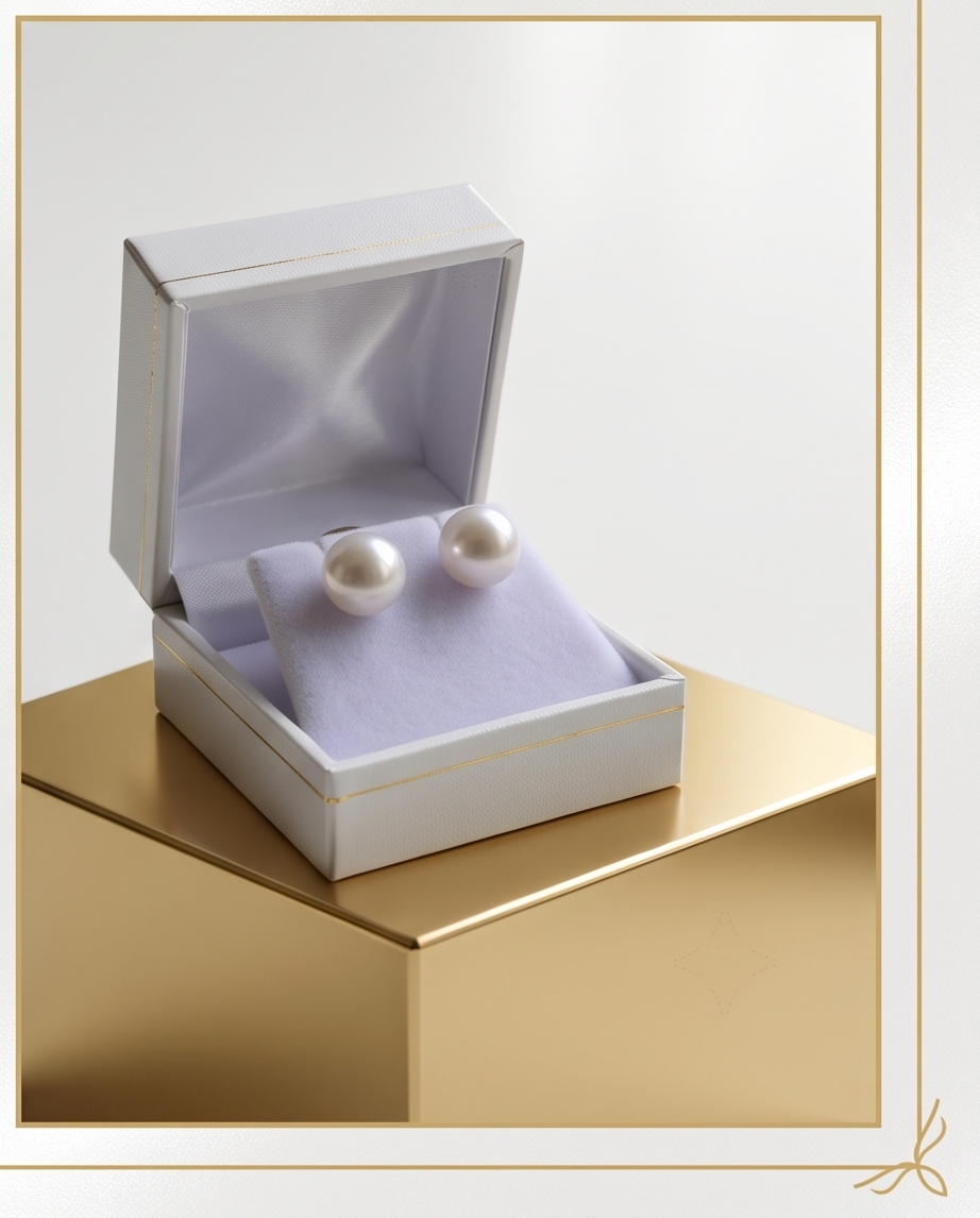 Boucles d’oreilles Perles de culture montées sur argent - Perles 9 10