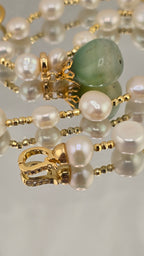 Collier d 'exception en perles de culture et perles en vermeil