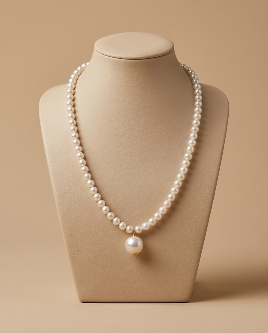 Reflet d'éternité- collier en perles de culture