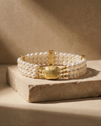 Trilogie Élégante - bracelet en perles de culture