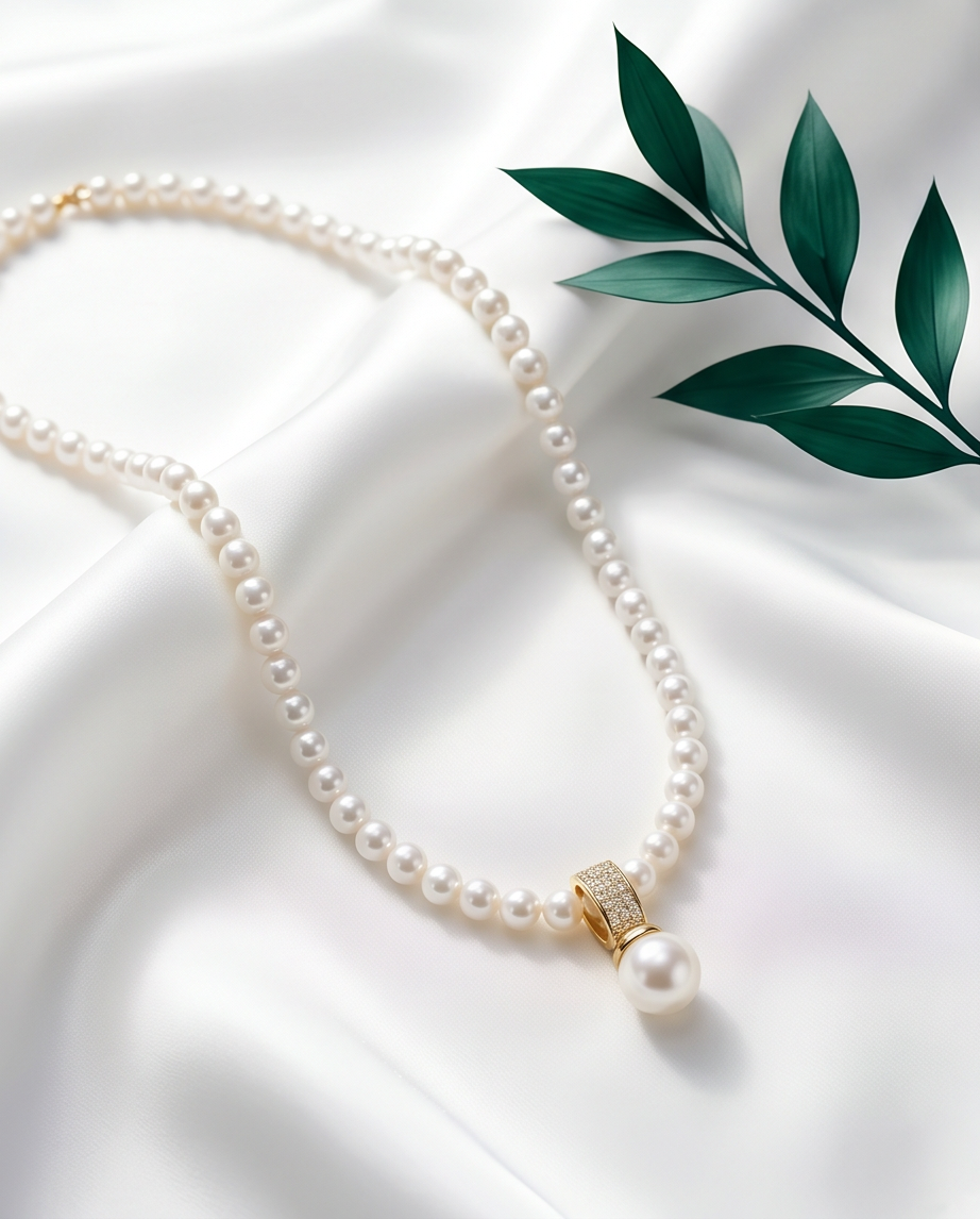 Collier en perles de culture - Éclat libre