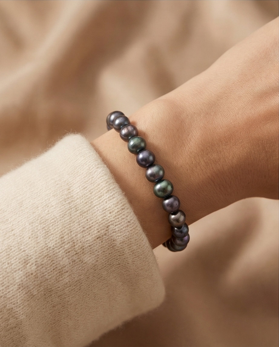 Bracelet en perles de culture